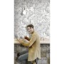 Noordwand Wallpaper Friends&Coffee Boxes and Locks metal and gray by Noordwand, Painted paper - Ref: Foro24-444854, Price: 36...