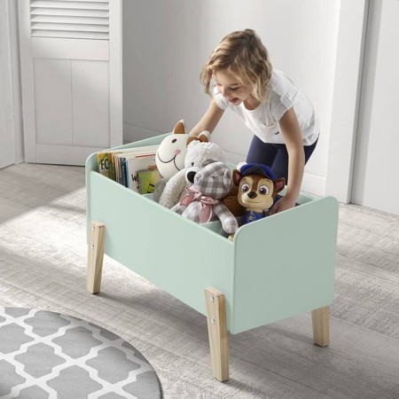 Vipack Kiddy toy box mint green wood by Vipack, Toy chests - Ref: Foro24-442721, Price: 105,68 €, Discount: %