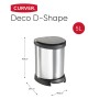 Curver Papelera de pedal Deco ovalada plateada 5 L de Curver, Cubos de la basura y papeleras - Ref: Foro24-443827, Precio: 26...