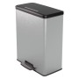 Curver Rectangular Deco Pedal Bin Silver 65 L by Curver, Garbage cans and trash cans - Ref: Foro24-443822, Price: 102,64 €, D...