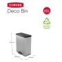 Curver Rectangular Deco Pedal Bin Silver 65 L by Curver, Garbage cans and trash cans - Ref: Foro24-443822, Price: 102,64 €, D...