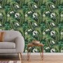 DUTCH WALLCOVERINGS Black and Dark Green Eden Wallpaper by DUTCH WALLCOVERINGS, Painted paper - Ref: Foro24-442568, Price: 35...