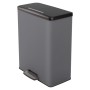 Curver Deco Pedal Bin Rectangular Cool Gray 65 L by Curver, Garbage cans and trash cans - Ref: Foro24-443821, Price: 87,23 €,...