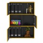 FMD Shelving unit with 3 open compartments anthracite 68.5x33x99 cm by FMD, Lockers and storage cabinets - Ref: Foro24-444230...