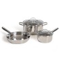 Livoo Cookware set 5 pieces stainless steel silver by Livoo, Cookware - Ref: Foro24-443553, Price: 88,37 €, Discount: %