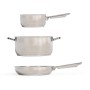 Livoo Cookware set 5 pieces stainless steel silver by Livoo, Cookware - Ref: Foro24-443553, Price: 88,37 €, Discount: %