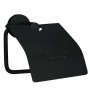 Kleine Wolke Toilettenpapierhalter mit Deckel Apollo Nero schwarz von Kleine Wolke, Klopapierhalterung - Ref: Foro24-442301, ...