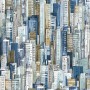 Noordwand Friends & Coffee Cities and Skyline blue wallpaper by Noordwand, Painted paper - Ref: Foro24-444834, Price: 39,11 €...