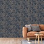 DUTCH WALLCOVERINGS Silver and Blue Joelle Wallpaper by DUTCH WALLCOVERINGS, Painted paper - Ref: Foro24-442583, Price: 31,99...