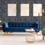 DUTCH WALLCOVERINGS Silver and Blue Joelle Wallpaper by DUTCH WALLCOVERINGS, Painted paper - Ref: Foro24-442583, Price: 31,99...