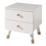 Vipack Billy nightstand 2 drawers satin white wood by Vipack, Nightstands - Ref: Foro24-442692, Price: 168,99 €, Discount: %