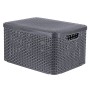 Curver Storage box with lid Style L metallic silver 30 l by Curver, Storage baskets - Ref: Foro24-443863, Price: 40,06 €, Dis...