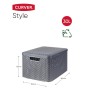 Curver Storage box with lid Style L metallic silver 30 l by Curver, Storage baskets - Ref: Foro24-443863, Price: 40,06 €, Dis...