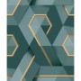 DUTCH WALLCOVERINGS Green and Gold Onyx Wallpaper by DUTCH WALLCOVERINGS, Painted paper - Ref: Foro24-442578, Price: 47,99 €,...