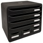 Exacompta Set de cajones escritorio Store-Box 7 cajones negro