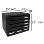 Exacompta Store-Box 7-drawer desk set glossy black by Exacompta, Desk organizers - Ref: Foro24-444600, Price: 55,99 €, Discou...