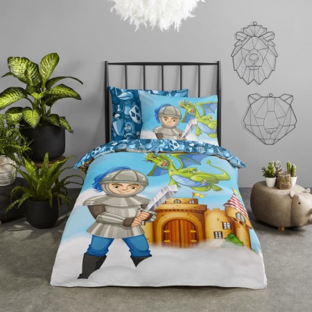 Good Morning Funda de edredón para niños Knight 140x200/220 cm de Good Morning, Fundas de nórdico - Ref: Foro24-443594, Preci...