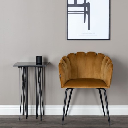 Venture Home Limhamn Black and Yellow Velvet Dining Chair by Venture Home, dining chairs - Ref: Foro24-444731, Price: 140,99 ...