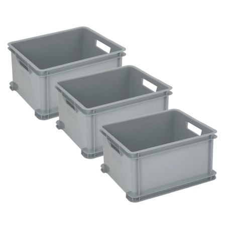 Curver Unibox Aufbewahrungsbox Silber 3x30 L von Curver, Aufbewahrungskörbe - Ref: Foro24-442063, Preis: 69,99 €, Rabatt: %