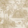 DUTCH WALLCOVERINGS Tropische Tapete in Beige und Gold von DUTCH WALLCOVERINGS, Bemaltes Papier - Ref: Foro24-442565, Preis: ...