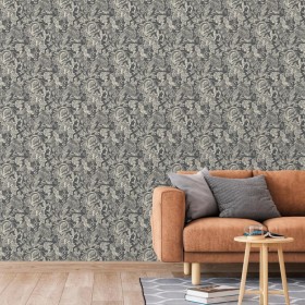 DUTCH WALLCOVERINGS Schwarz-beige Mae-Tapete von DUTCH WALLCOVERINGS, Bemaltes Papier - Ref: Foro24-442580, Preis: 28,94 €, R...