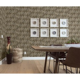 DUTCH WALLCOVERINGS Galaktische Tapete in Braun und Weiß von DUTCH WALLCOVERINGS, Bemaltes Papier - Ref: Foro24-442593, Preis...