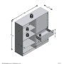 FMD Armario con 3 cajones y 3 puertas azul 99x31,5x101,2 cm de FMD, Cajoneras - Ref: Foro24-444218, Precio: 259,44 €, Descuen...