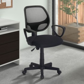 Rousseau Black Polyester Hippa Office Chair by Rousseau, Office chairs - Ref: Foro24-442863, Price: 89,99 €, Discount: %