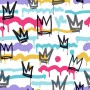 Noordwand Wallpaper Friends&Coffee Sith Graffity and Crowns b/w by Noordwand, Painted paper - Ref: Foro24-444846, Price: 38,9...