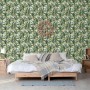 DUTCH WALLCOVERINGS Green and white Palm Trees wallpaper