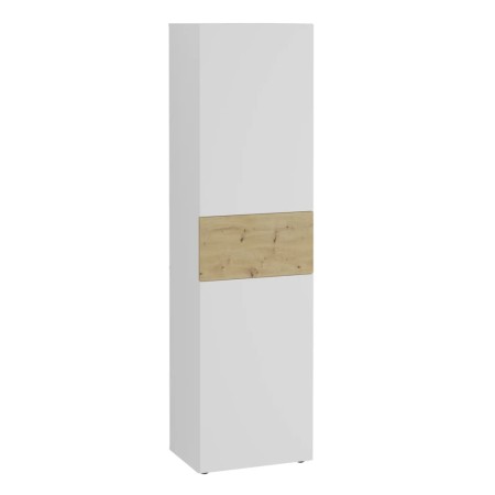 FMD Wardrobe with 2 doors white and artisan oak 54.5x41.7x199.1 cm by FMD, Wardrobes - Ref: Foro24-444219, Price: 230,44 €, D...