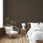 DUTCH WALLCOVERINGS Geometrische Tapete in Schwarz und Gold von DUTCH WALLCOVERINGS, Bemaltes Papier - Ref: Foro24-442591, Pr...