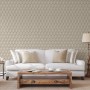 DUTCH WALLCOVERINGS Gold and Green Geometric Wallpaper
