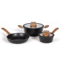 Livoo 5-piece black aluminum cookware set by Livoo, Cooking and Baking Utensil Sets - Ref: Foro24-443556, Price: 105,77 €, Di...