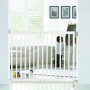 Mac Lean Baby-Sicherheitszaun, Holz, Weiß, 64–100 cm