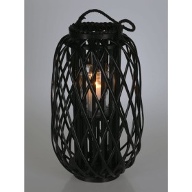 H&S Collection Black wicker lantern 50x28 cm by H&S Collection, Chandeliers - Ref: Foro24-443161, Price: 51,99 €, Discount: %