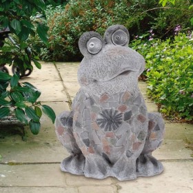 ProGarden MGO Solar Lighted Frog Figurine by ProGarden, Accessories for ponds and fountains - Ref: Foro24-443176, Price: 45,9...