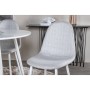 Venture Home Esszimmerstühle 2 Stück Grau und Weiß Polyester Polar