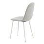 Venture Home Dining Chairs 2 pcs Gray and White Polyester Polar