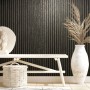 Noordwand Black and Gray Botanica Wooden Slats Wallpaper by Noordwand, Painted paper - Ref: Foro24-444832, Price: 36,05 €, Di...