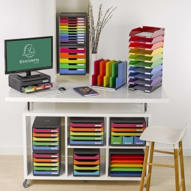 Exacompta Maxi Schreibtischschubladen-Set mit 6 Harlequinade-Schubladen | Foro24 | Onlineshop