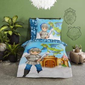 Good Morning Knight Kinderbettbezug 135x200 cm von Good Morning, Bettbezüge - Ref: Foro24-443595, Preis: 37,99 €, Rabatt: %