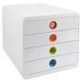 Exacompta Desk drawer set with 4 white drawers by Exacompta, Desk organizers - Ref: Foro24-444595, Price: 66,99 €, Discount: %