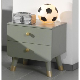 Vipack Billy 2-drawer olive green wooden bedside table by Vipack, Nightstands - Ref: Foro24-442694, Price: 163,70 €, Discount: %