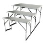 Brüder Mannesmann Multipurpose folding table set 3 pieces