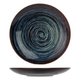 Cosy & Trendy Atlantis dessert plate 6 units blue circles Ø21.5cm by Cosy & Trendy, Dishes - Ref: Foro24-446057, Price: 46,99...