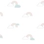 Noordwand Wallpaper Mondo baby Clouds white, blue and pink by Noordwand, Painted paper - Ref: Foro24-444884, Price: 31,99 €, ...