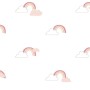 Noordwand Wallpaper Mondo baby Rainbows white and pink by Noordwand, Painted paper - Ref: Foro24-444883, Price: 35,99 €, Disc...