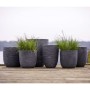 Capi Waste Rib Planter Gray 43x41 cm by Capi, Pots and planters - Ref: Foro24-442100, Price: 86,99 €, Discount: %