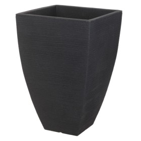 ProGarden Anthracite Gray Quadrilateral Fluted Pot 43 cm by ProGarden, Pots and planters - Ref: Foro24-443190, Price: 59,99 €...